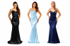Angel Forever AF3307 Prom Dresses – Navy, Sky Blue & Black | Sonique Dress Heaven