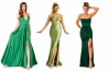 Green Colour Family Prom Dresses in All Sizes by Sonique Dress Heaven