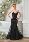 Angel Forever AF5451 Black – Elegant Fishtail Prom Dress by Sonique Dress Heaven