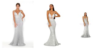Silver Prom Dresses Collection – All Sizes | Sonique Dress Heaven