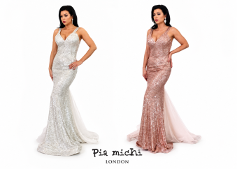 Pia Michi 11300 – A Statement Dress of Elegance and Glamour 