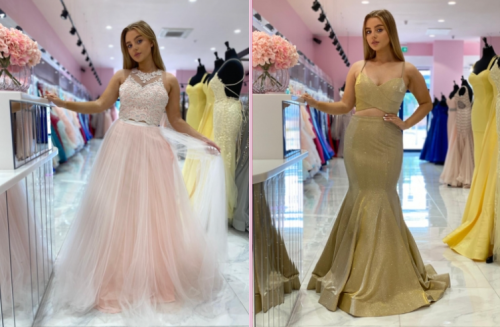 Two Piece Prom Dress