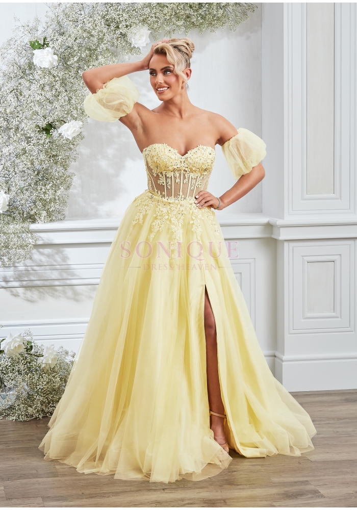 sachin and babi light blue dress Boheme Lemon Yellow Dress main image 0