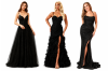 All Sizes Black Prom Dresses UK by Sonique Dress Heaven