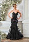 Angel Forever AF5451 Black – Elegant Fishtail Prom Dress by Sonique Dress Heaven